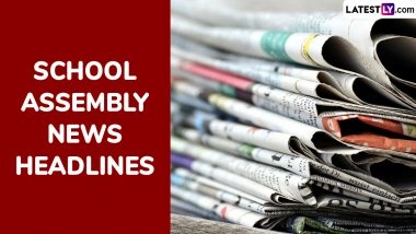 School Assembly News Headlines Today, 16 October 2025: Check and Read Important National, International, Sports, Entertainment and Business Stories During Daily Assembly